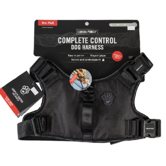Canada Pooch No Pull Complete Control Dog Harness- Black For Large Dogs 25-50lbs - Picture 1 of 10